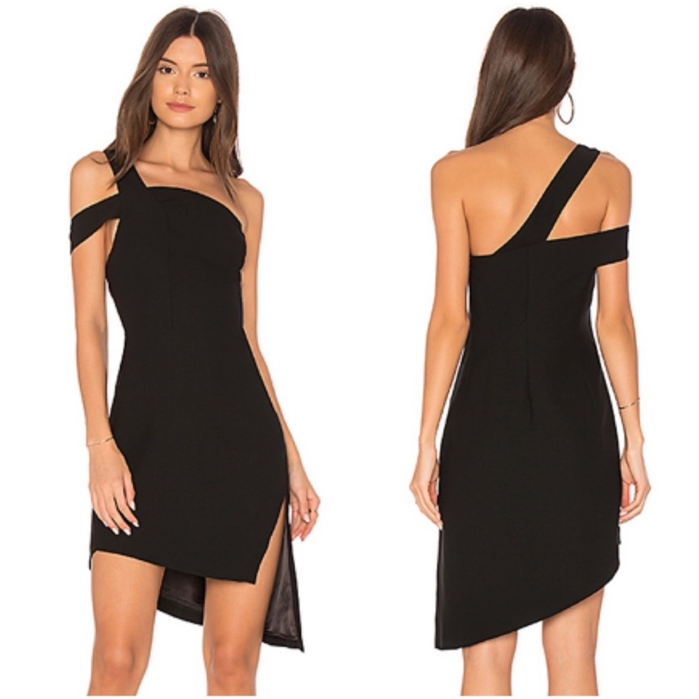 AQ/AQ Candice One-Shoulder Asymmetrical Dress Cocktail